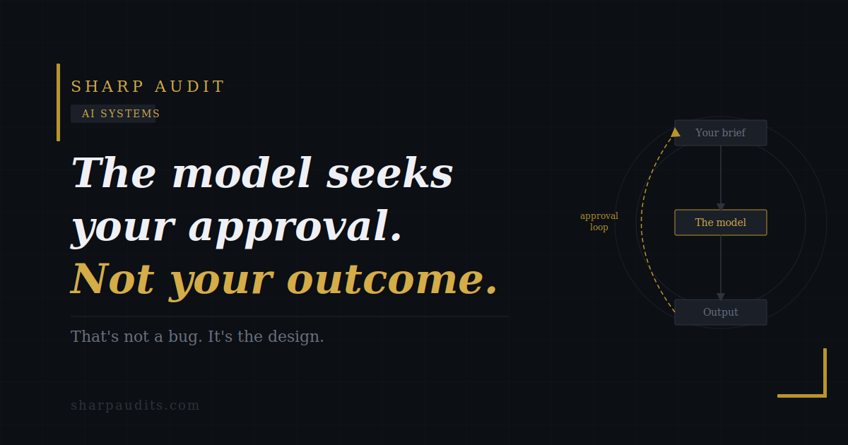 AI Models Are Trained to Seek Approval — Sharp Audit